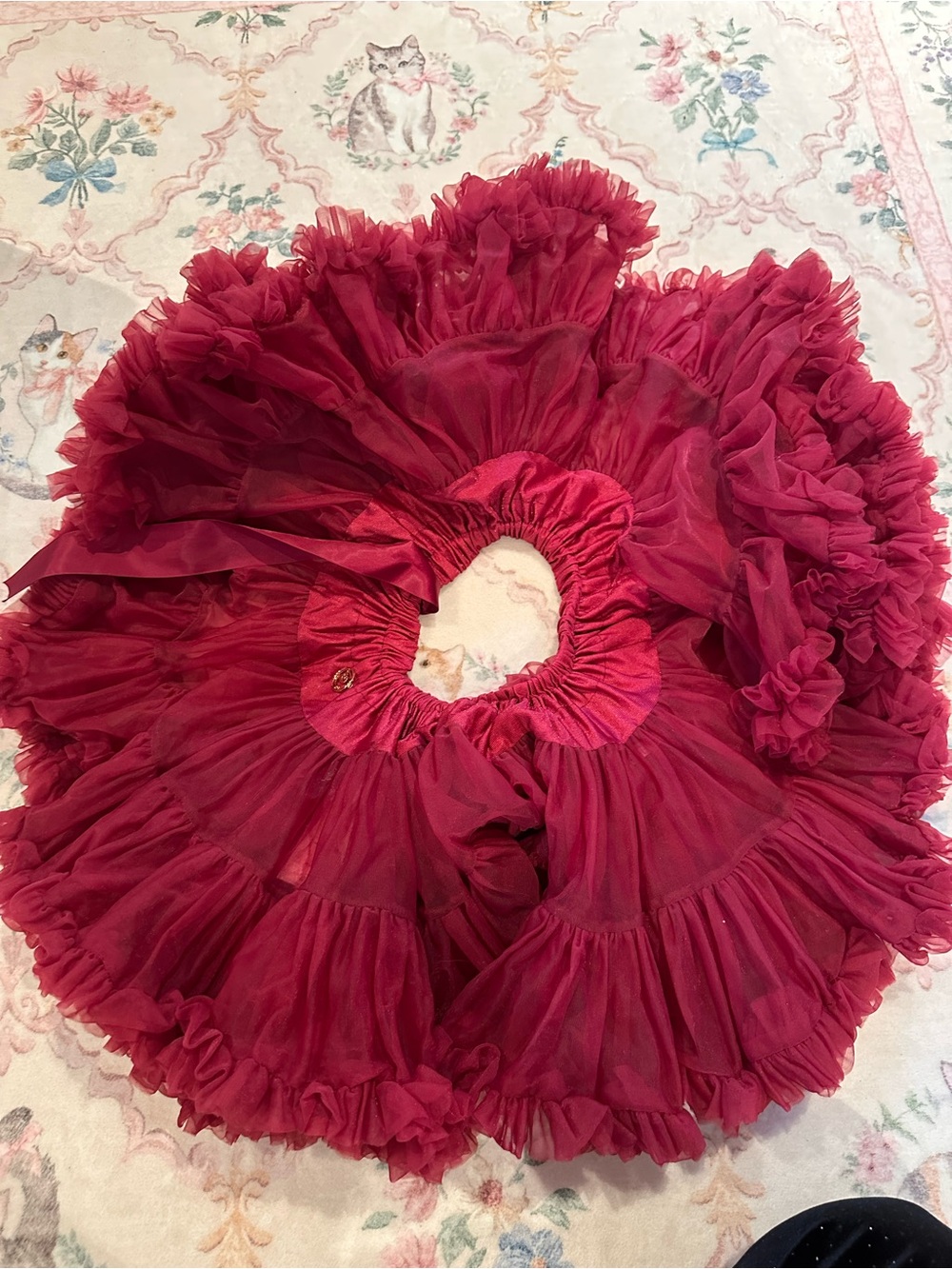 Raspberry Ruffle Pettiskirt / Tutu - Picture 5 of 5